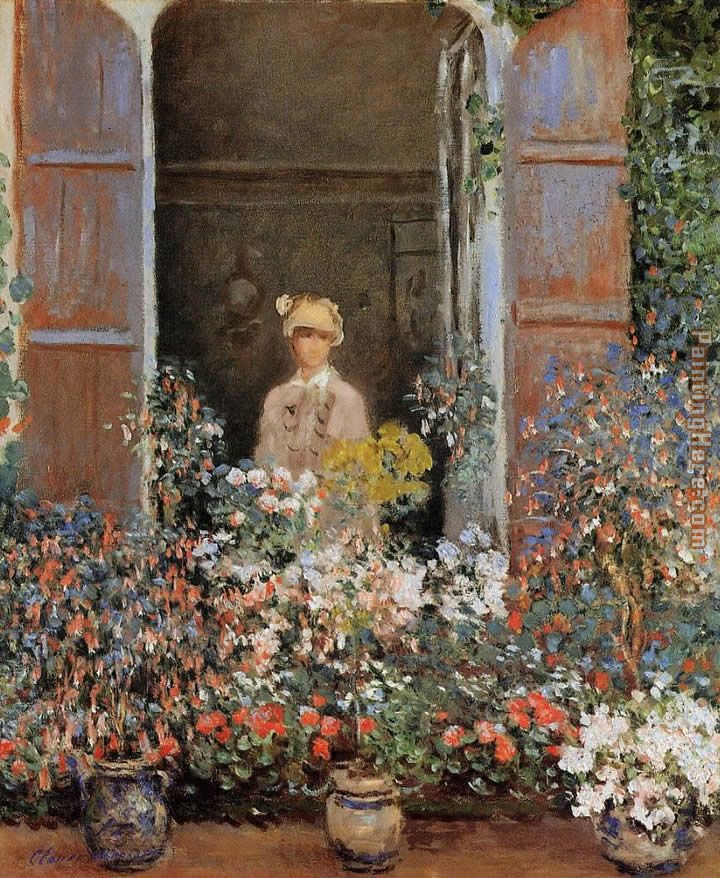 Claude Monet Camille Monet at the Window Argentuil